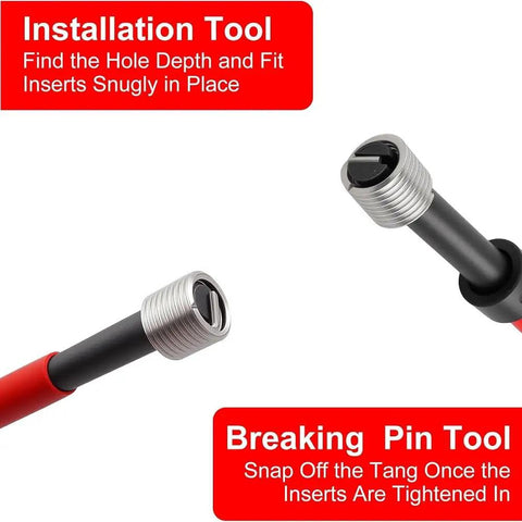 Heavy Liftin M10 X 1.5 Thread Repair Insert Kit With Smooth Stainless Steel Coils That Match Helicoil hand tools for installation and breaking pins.