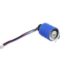 Super Hot Turbofan Fan Motor With 7.4V Brushless DC Engine Chilling Electronics Fast At 80K RPM Metal Duct showing size and design details.