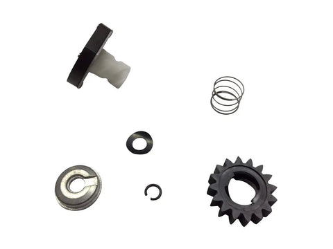 Solid As A Rock Starter Drive Gear Repair Kit With 16 Teeth For Briggs Stratton And Toro Lawn Tractors includes drive gear, return spring, and clutch parts.
