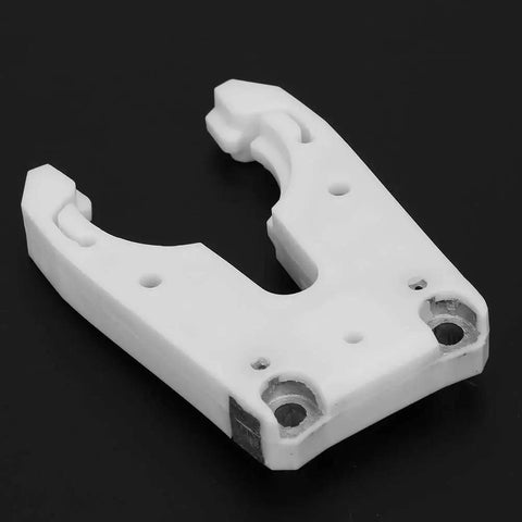 Solid ISO30 Tool Holder Clamp Claw Set For CNC Machining And Mold Shops With Durable Material That Handles Heat and Wear Like A Boss Accurate Size 5 Pack - white clamp part on black background
