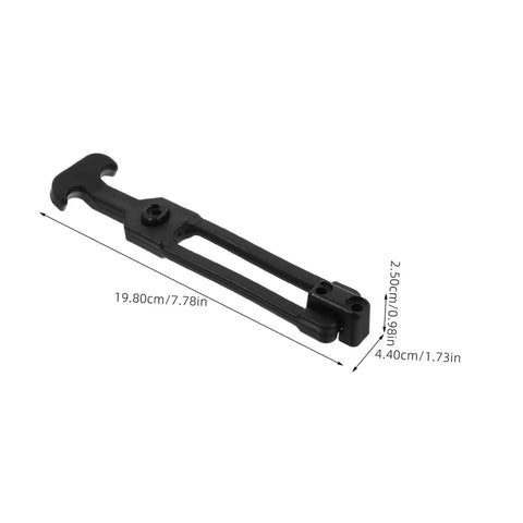 Black Three Set Pack Rubber T-Handle Draw Latches Flexible Hasp 198x44x25 mm for tool boxes and coolers