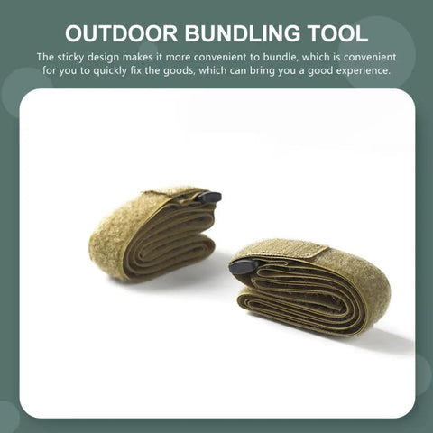 Heavy Duty Polyester Luggage Straps Four Pack For Camping And Travel Rock Solid Outdoor Bundling Belts folded for easy storage.