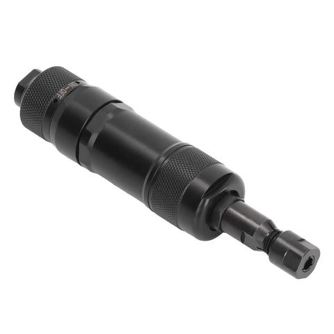 Pro Grade Pneumatic Die Grinder With Precision Machined Chuck Smooth Operator Air Powered Rotary Tool For Tight Spaces Intricate Grinding And Detail Work Rock Solid Performance No Fluff Just Raw Power Compact Eu Style close-up of chuck and body.