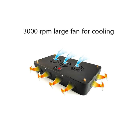 Heavy Duty 3000W LED UV Gel Curing Lamp For 3D Resin Printers And Nail Art features cooling fans for efficient operation.
