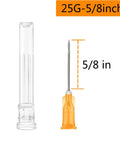 100 Pack 1mL 25G 5/8 Inch Lab Syringes With Luer Lock, Individually Sealed Packaging, Ideal For Industrial Dispensing And Precise Liquid Measuring. 25G 5/8 in needle shown.