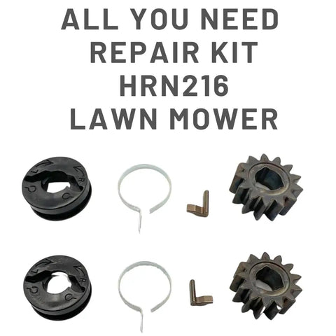 Tough Built Rear Wheel Service Kit Featuring Genuine Pinion Gears And Replacement Left Right Ratchets for Honda HRN216 lawn mower.