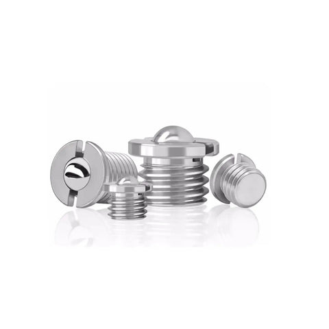 Slick 304 Stainless Steel Spring Plungers Flange Ball Head Step Ball Screws Tough As Nails Lockdown Clamps M12 Five Pack