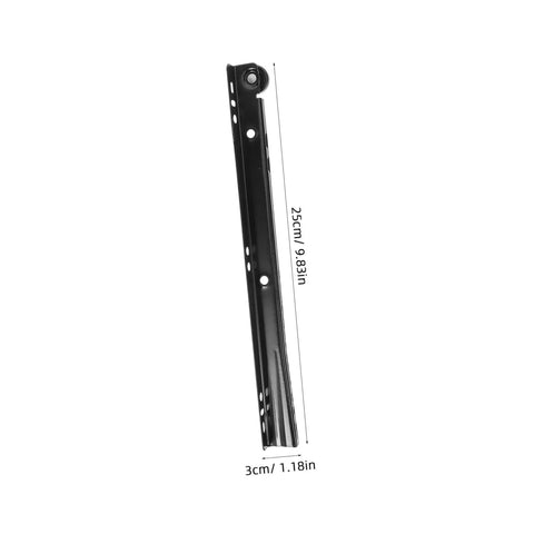 Heavy Duty Under Mount Drawer Slides For Dressers And Cabinets Made From Solid Cold Rolled Steel, 25cm length, 3cm width.