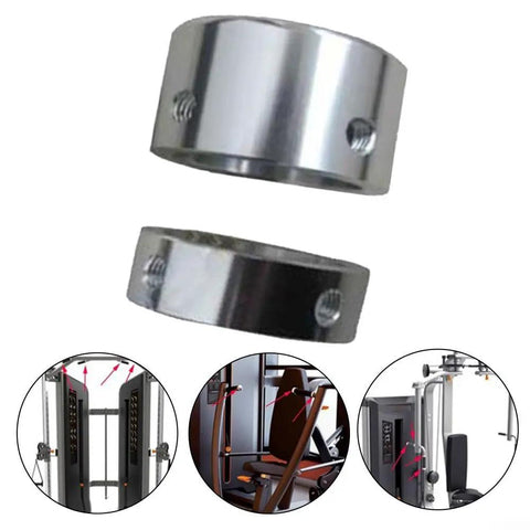 Heavy Duty Aluminum Alloy Handle End Cap for 25mm and 32mm Fitness Tubes, smooth gym installation with exercise equipment shown