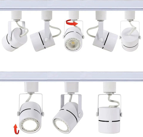 12 Pack Dope 10W LED Track Lighting Heads Adjustable Halo Type Fixtures For Accent Artwork And Retail Displays 4000K Cool White 120V 24 Degree Beam Angle White