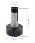 3 Inch 5C Steel Step Collet Fixture Mount Lathe Face Plate Built Tough For 5C Collet Systems And Standard Lathes With High Hardness Precision Machining For Heavy Duty Shop Use, 11cm tall