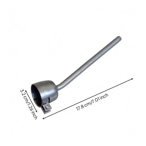 Stainless Steel Torch Nozzle Attachment For Heat Gun With Air Control 150mm Round Nozzle Replacement Joint Adapter