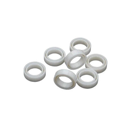 Top Shelf Zirconia Ceramic Deep Groove Ball Bearing 8 By 12 By 3.5 MM MR Series white ceramic rings used for smooth operation.