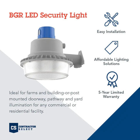 Beast Outdoor LED Barn Light For Dusk To Dawn Security With Adjustable Brightness And Color Temperature, wall mount display