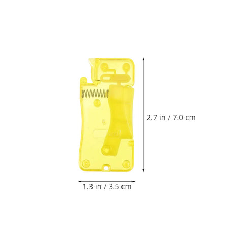 Automatic Needle Threader For Hand And Machine Sewing, Durable Yellow PP Material, 12 Pack Precision Threading Tools, Versatile Thread Compatibility, Time Saving Thread Guide, No Fuss To Use For Seniors And Beginners, 2.7 x 1.3 in