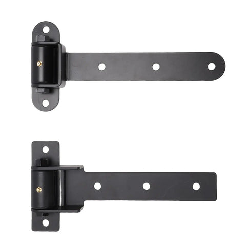Heavy Duty Strap Gate Hinges 13 Inch Rated To Haul 900 Lbs Without Breaking A Sweat Crafted From Solid Stainless Steel For Farm Gates And Heavy Wood Doors built with robust black metal finish.