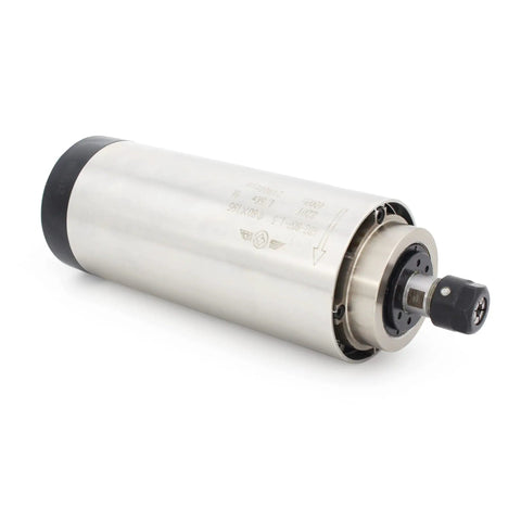 Beefed Up 1.5KW Air Cooled CNC Spindle Motor Kit ER16 80mm Diameter 195mm Length High Speed 24000 RPM 220V VFD Inverter For CNC Router Milling Machine Low Runout Under 0.02mm