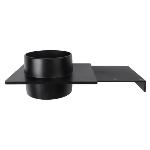 Heavy Duty 100Mm Dust Hose Adapter For Vacuum Cleaners With Robust Abs Plastic Construction, featuring flat connector base and pipe.