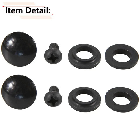 Two Sets Of Rear Window Latch Bolts Nuts And Screws For Toyota Sienna GSL ASL 2003 To 2017 Year Direct Fit Replacement For Cab Quarter Glass
