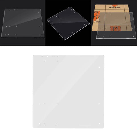 Transparent Acrylic Overlock Computer Case DIY Base Stand For MATX Motherboard 4mm Thick 268x268 mm Open Air Cooling