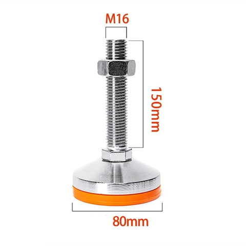 Bulletproof M12 And M16 Carbon Steel Leveling Screw Legs Featuring Quick Release Non Slip Foot Pads for Heavy Duty Equipment Racks.