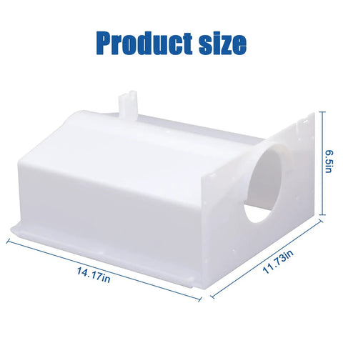 Ultra Durable Ice Maker Replacement Part WPW10670845 AP6023698 For Refrigerator Ice Bucket Compatible With Whirlpool Kenmore KitchenAid Amana No Brainer Install For Models 2196091 1115342 1115372 2152701, 14.17 x 11.73 x 6.5 in