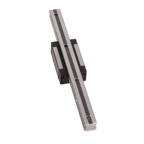Heavy Duty Linear Guide Rail And Bearing Slider Kit With Slick Ball Bearings For Smooth 3D Printer And Cnc Motion Control. 200mm steel rail with bearing.