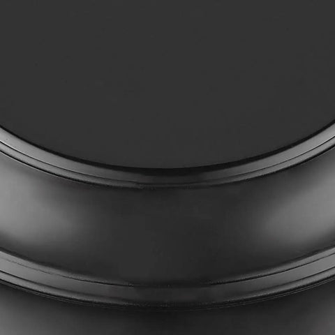 Close-up of the matte black finish on the Duncan Pendant Light In Matte Black With Matte Black Shade Industrial Modern Ceiling Fixture Open Bottom Shade For Kitchen Island Dining Room Foyer Sleek Modern Vibe Versatile Suspension Lighting For Any Space