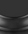 Close-up of matte black finish on Duncan 1 Light Pendant With Chain Dope Industrial Open Bottom Shade In Aged Brass Black Rubbed Bronze Chrome Or Pewter Finish, Vintage Inspired Low Profile Ceiling Light
