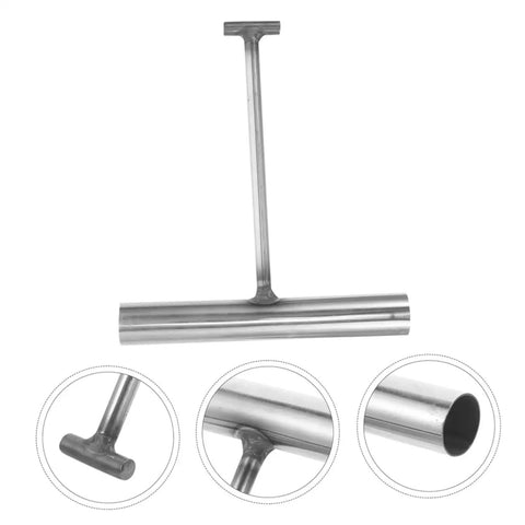 Pro Crew Heavy Duty Built Tough As Nails T Shaped Manhole Cover Hook 2 Pack Stainless Steel Drain Grate Lifter Tool in detail.