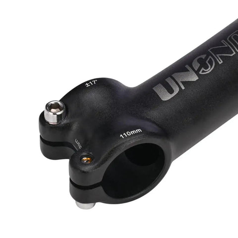 Close-up of 110mm 17 Degree Bike Stem For 25.4mm Handlebars And 28.6mm Fork MTB BMX Road Bike Stem Lightweight Aluminum