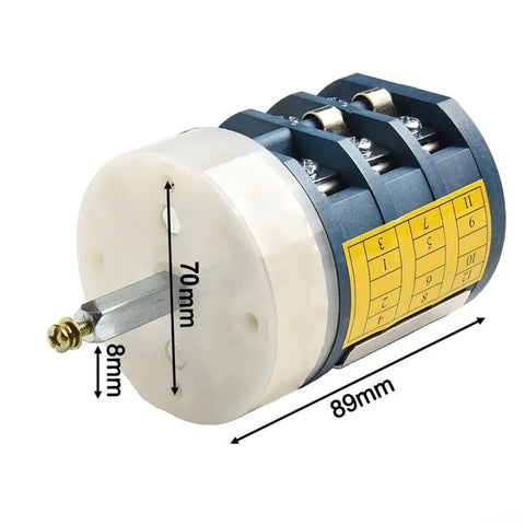 Forward And Reverse Tire Changer Motor Switch With Reset Function 220V To 380V Compatibility showing dimensions 70mm x 89mm