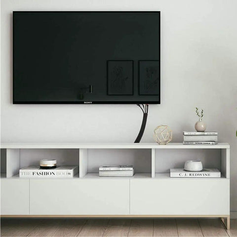Expandable One Half Inch Cable Management Sleeve Protector One Hundred Foot PET Braided Wire Loom for wall-mounted TV setup