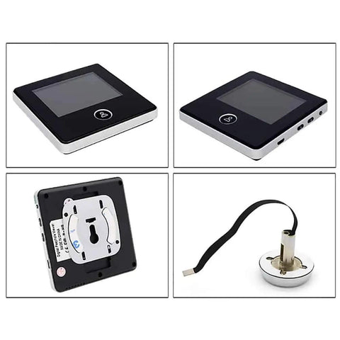 Super Handy Video Door Peephole Viewer Camera With Built In Battery And Cyclic Storage Three Inch Lcd Screen Various Angles
