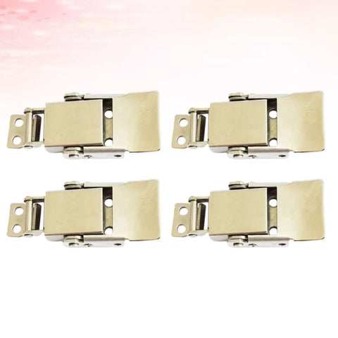 4 Pack Stainless Steel Heavy Duty Spring Loaded Toggle Latch Hasps For Doors And Cabinets Easy Install Adds Extra Security