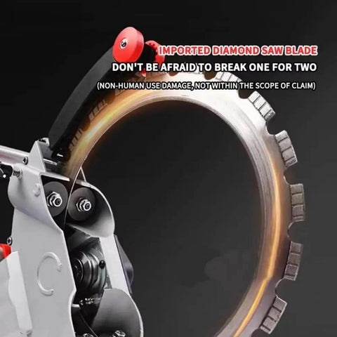 Ultra Heavy Duty Concrete Ring Saw With Pro Grade Brushless Motor And 270 Millimeter Deep Cut Capability For masonry wall drilling, featuring imported diamond saw blade.