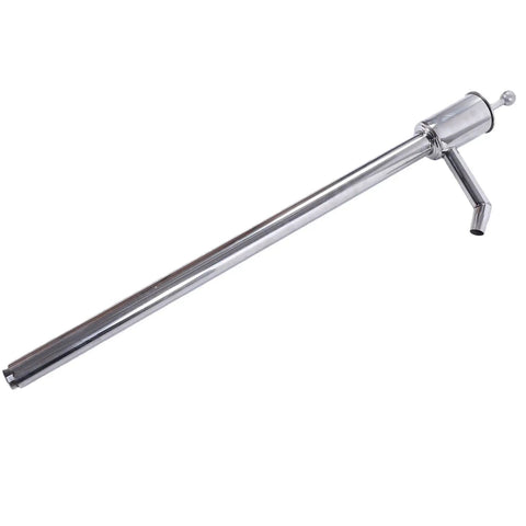 Heavy Duty Stainless Steel Hand Drum Pump For Oil Transfer Works With 200L Containers Easy Manual Liquid Extraction, 75 cm long.