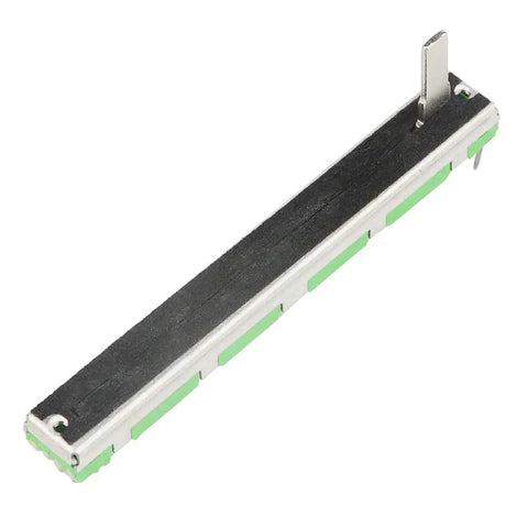 10K Ohm Double Linear Slide Potentiometer B103 Pack, compact, 75mm body, 60mm travel, visible side view for DIY audio gear control, 10 pieces