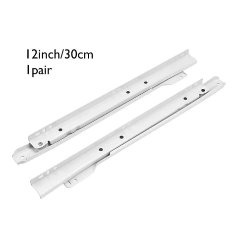 Heavy Duty Drawer Slides Super Quiet Ball Bearing Cabinet Rails Smooth Glide Bulletproof Track System Pro Grade Wood Steel Drawers One Pair 12 inch
