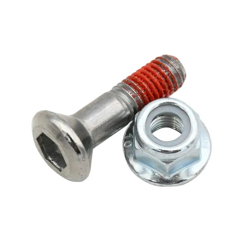 Sprocket Bolt Kit With Nuts And Washers For Off Road Motorcycles, galvanized steel fasteners close-up view.