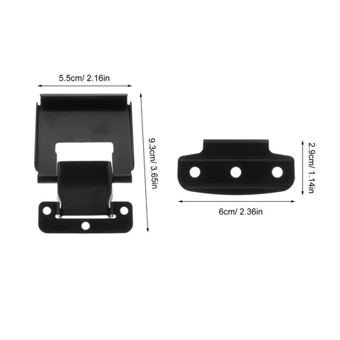 Stainless Steel Cooler Box Latch Replacement Black Front Toggle Clasp For Heavy Duty Storage Locks, Tight Sealing Spring Catches To Keep Your Gear Secure And Cool Anytime You Need., 5.5cm x 9.3cm black latch