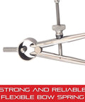 Yankee Spring Type Dividers With Flat Legs And Solid Nut Hardened Fulcrum Stud Spring Joint 8 Inch Size close-up