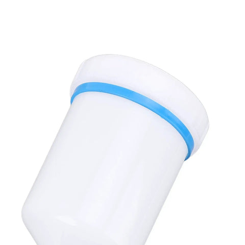 Plug And Play HVLP Spray Paint Kit With 600 Mil Liter Cup And 1 Point 3 Millimeter Stainless Nozzle, close-up of 600ml cup.