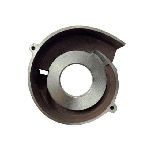 Top Tier 3 Inch Keyed Shaft Semi Trash Water Pump Replacement With NPT Threads And Three Bolt Ports For DuroMax Ironton Pulsar Engines No Sweat Swap Quick Connect Ports Full Gasket Kit Included part with circular design and smooth finish.