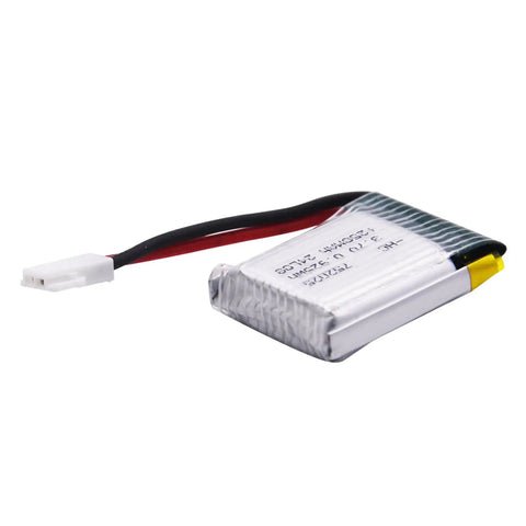 4 Pack 3.7V 250mAh LiPo Battery Set With MX2.0 Plug And 4 Port USB Charge Board for small RC aircraft side view