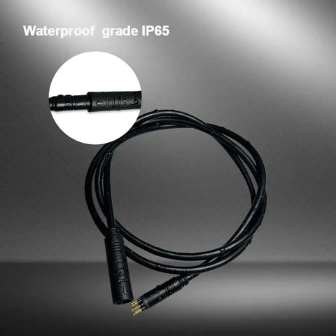 E Bike Motor Extension Cable 9 Pin Waterproof Female To Male Connector For Wheel Motors, Plug And Play Easy Install Arrow Labeled