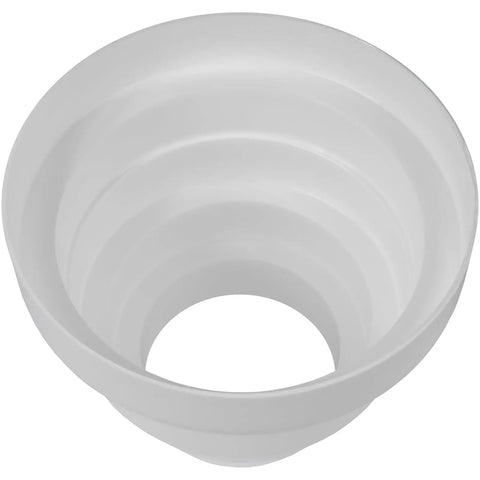 Top view of 3 To 6 Inch Duct Inline Reducer Increaser Plastic Universal Connector for Vent Ducts HVAC Vent Pipe