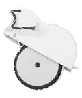 Close-up of left wheel from Left And Right Wheel Replacement Set For Eufy RoboVac L70 Hybrid Robot Vacuum Cleaner, durable design