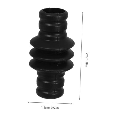 Espresso Steam Wand Sleeve Heatproof Rubber Insulation Cover, shown with measurements, for Coffee Machines Anti Scald Protection.