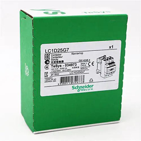 Box of Heavy Duty Three Phase Contactor 25A 120V Coil 3 Pole 3NO 440V AC Contactor for Motor Control